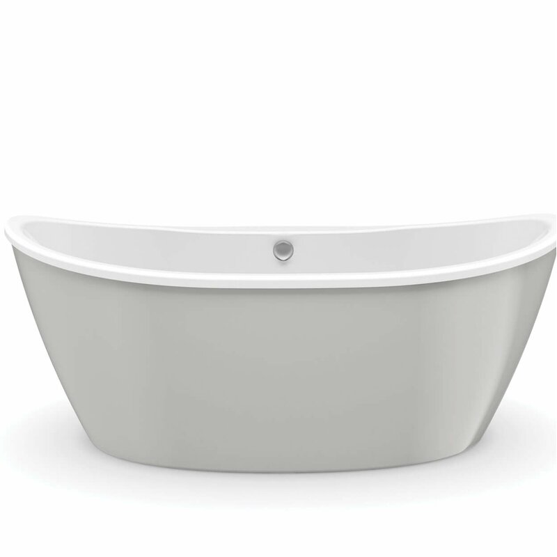 Maax Inc Delsia 66" X 36" Freestanding Soaking Bathtub | Wayfair.ca